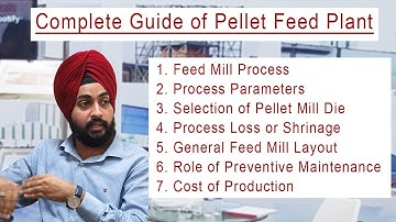 Complete Guide of Pellet Feed Plant Poultry & Cattle : Layout, Production, Parameters, Process Loss.