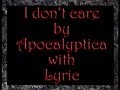 † Apocalyptica - I Don&#39;t Care with Lyric †