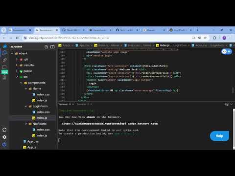 Ebank | Interview Mock Test-1D | REACT JS | NxtWave | CCBP 4.0
