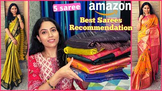 Amazon Saree Haul | Best Kanjivram,Banarasi,Patola Silk Sarees | Festive Saree Recommendation Tryon screenshot 3