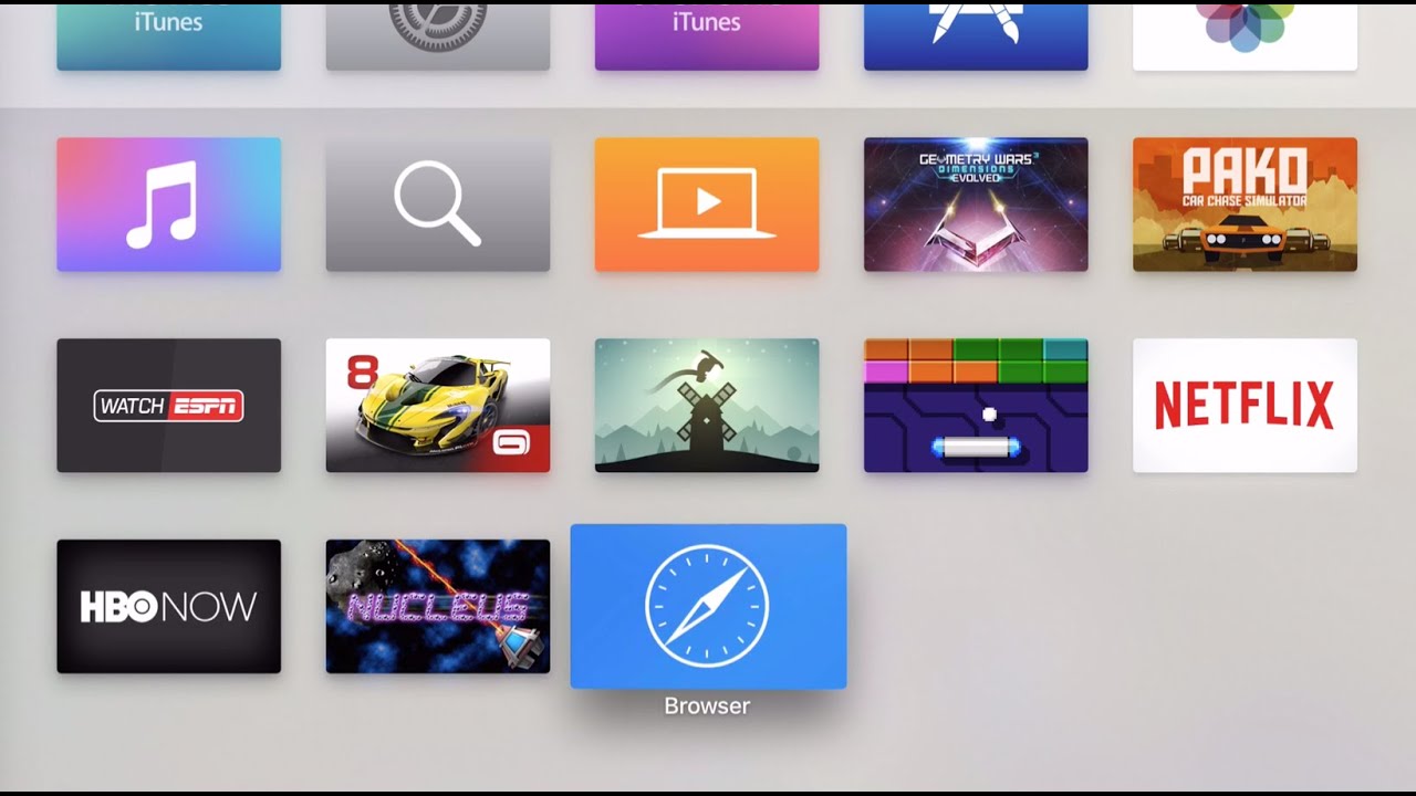 How to install a browser on Apple TV YouTube