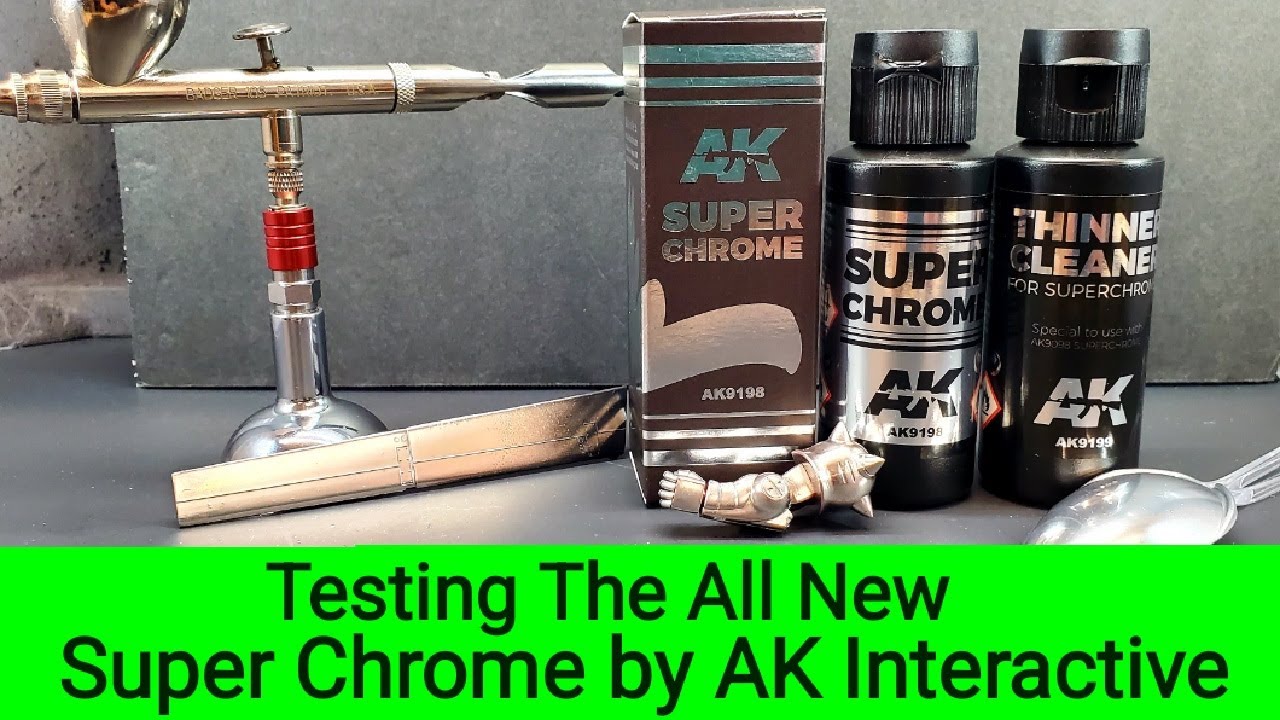 Test de la toute nouvelle peinture Super Chrome dAK Interactive   Peut elle battre Alclad 