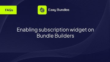 How to Create a Subscription Widget for Bundles on Shopify