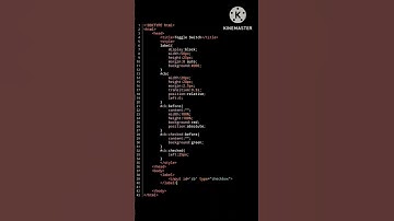 Toggle Switch.            #html #css #javascript #webdesign #code