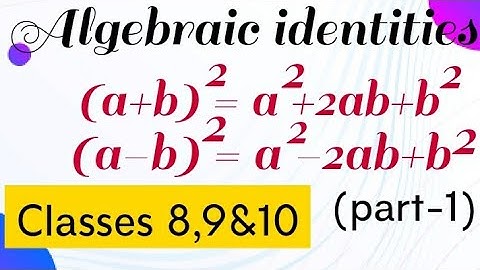Algebraic identities  #part-1# Problems using identities |G.S.Rama Lakshmi