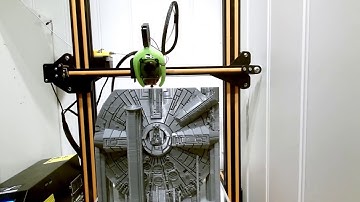 3d printed Millennium Falcon timelapse