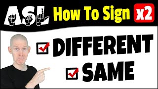 Cómo se señalan DIFERENTE y IGUAL en ASL | Lenguaje de Señas Americano | Señas básicas de ASL par... screenshot 3