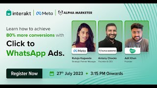 Webinar - Mastering WhatsApp Marketing with Click To WhatsApp Ads | Interakt