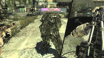 COD MW3 Cross Map Throwing Knife AMAZING HEADSHOT!