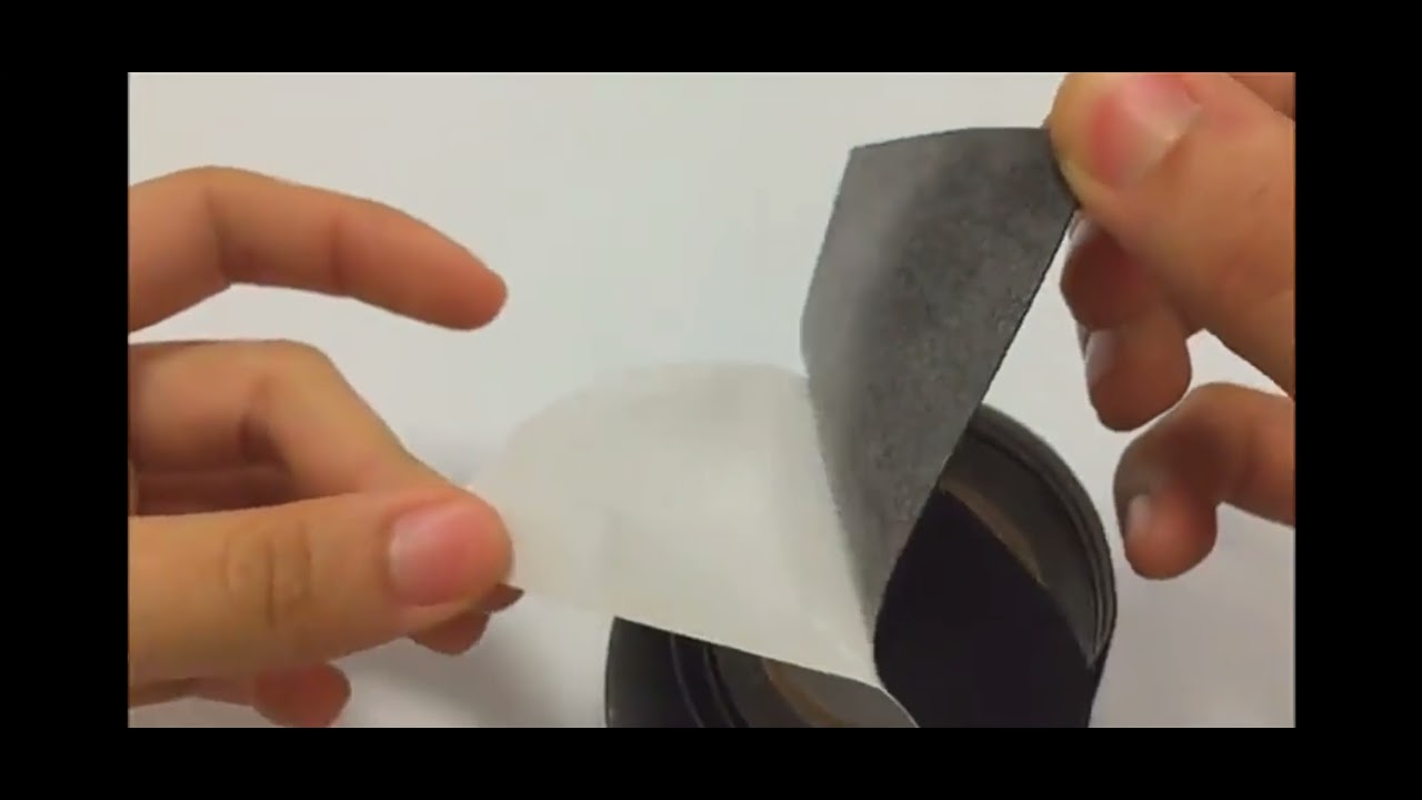 Self Adhesive Black Velvet Flock tape liner Projector screen