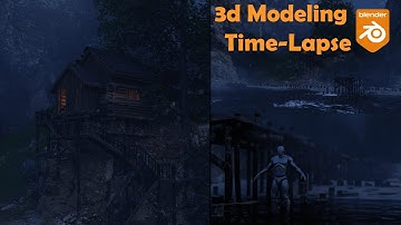 Environment Concept Art - "Log Cabin" || Blender 3.3 || CG Vibe