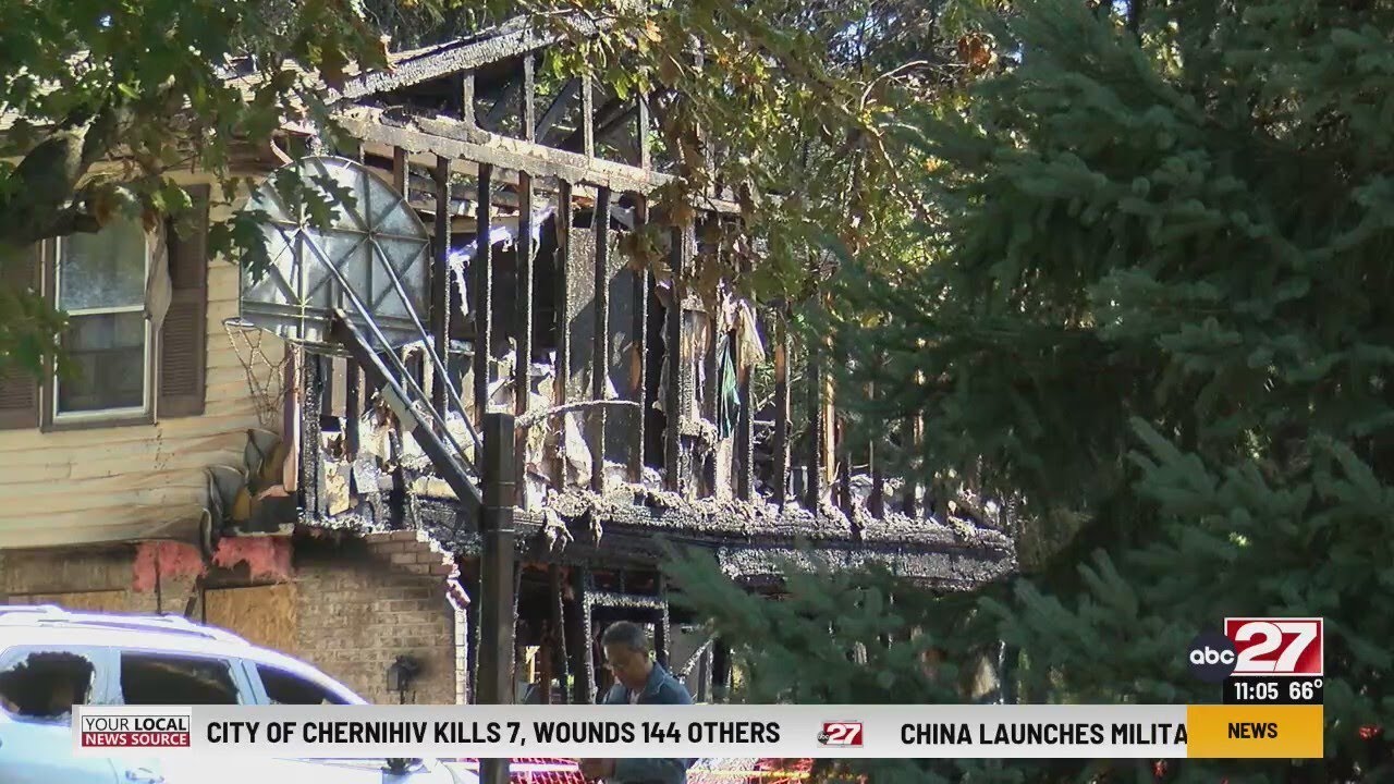Two-alarm fire destroys house in Lancaster County - YouTube