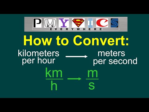 Converting km/h to m/s [EASY] - YouTube