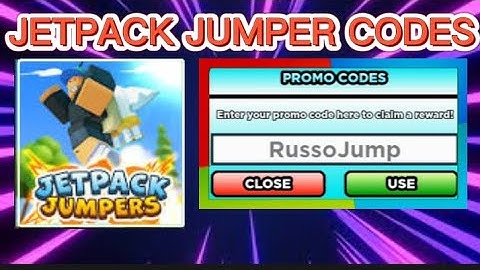ALL ACTIVE CODES IN ROBLOX JETPACK JUMPER | BUSTILLO YT