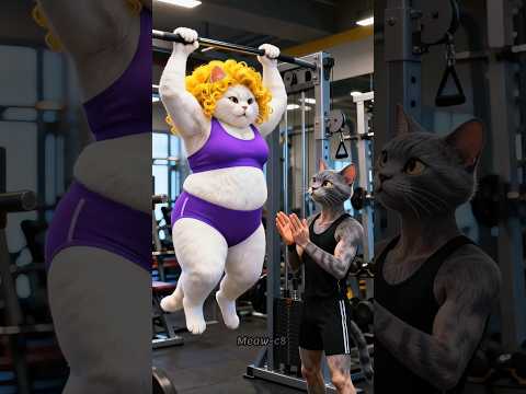 من تنمر المتنمرين إلى أبطال الجيم Ai Cats Aiart قطط كيوت مياو Funny