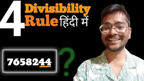 Divisibility rule for 4 | fast calculation Divisibility test for 2 with examples