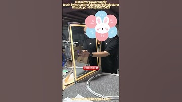 Hot to building a vanity mirror with lights. #manufacturer #powersource #mirror#touchsensor #led