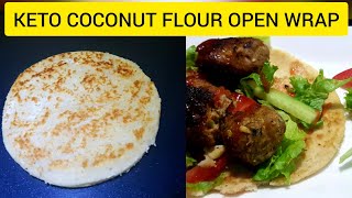 Keto Coconut Flour Open Wrap | Keto Paratha | keto tortilla | Roti | Keto Coconut Flour Flat Bread