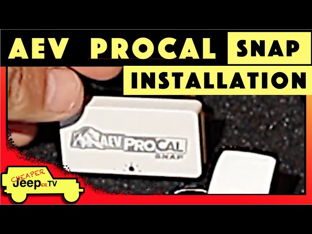 AEV ProCal SNAP Installation: Detailed Instructions - YouTube