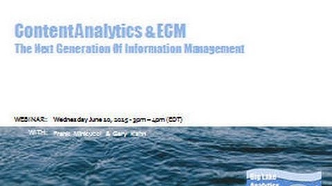 Content Analytics and ECM