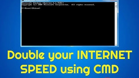 Double your INTERNET SPEED using CMD | Simple Steps | Shivam Sharma