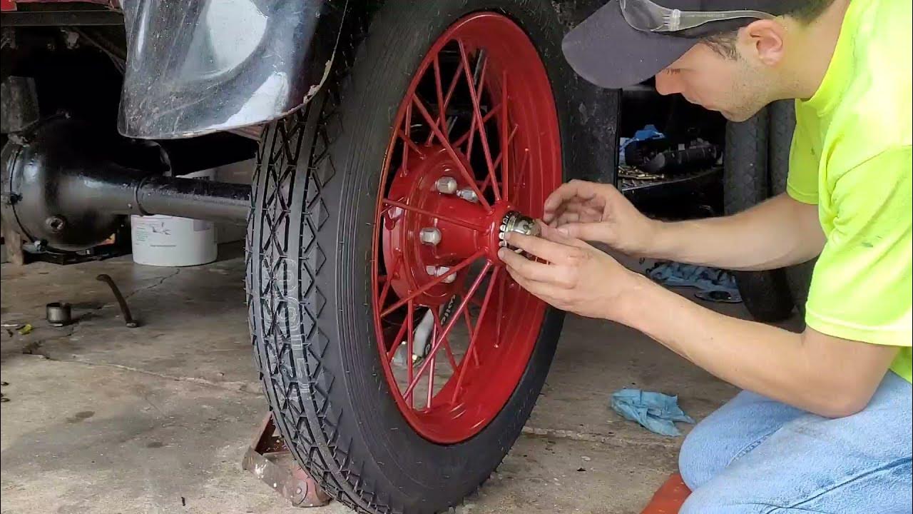 1926 Ford Model T wire wheels installed and a special addition as well