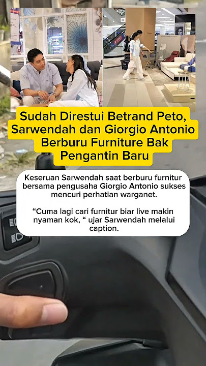 Sudah Direstui Betrand Peto, Sarwendah dan Giorgio Antonio Berburu Furniture Bak Pengantin Baru