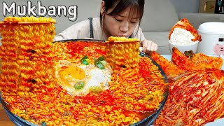 Sub)Real Mukbang- Spicy Ramen 🔥 Kimchi 🌶 Sausage 🥓 Lemon Beer 🍺 ASMR KOREANFOOD ASMR