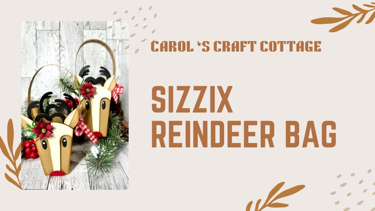 Сумка с оленями Sizzix.