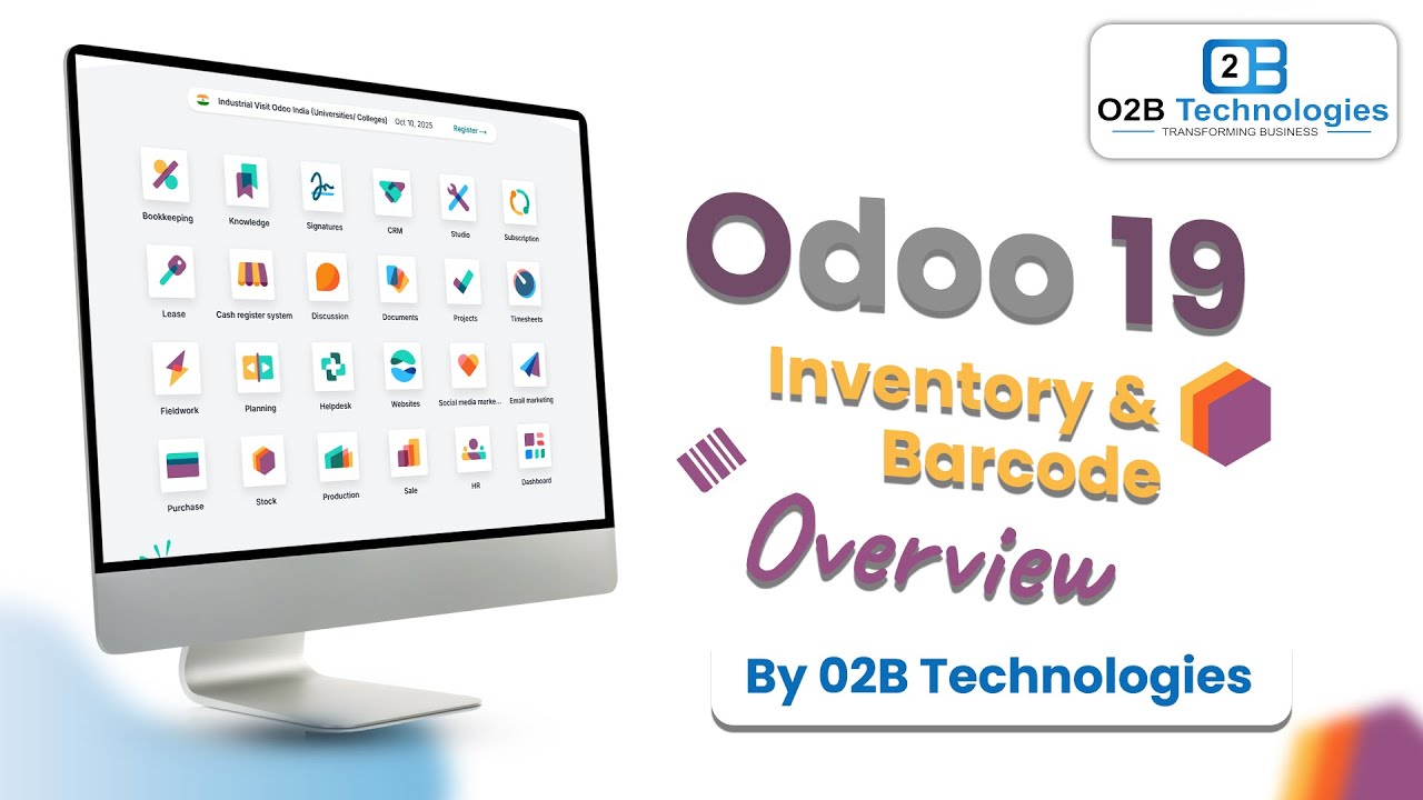 Odoo 19 Inventory & Barcode Overview | Warehouse Automation by O2B Technologies
