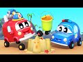 BABIES spend a DAY AT THE BEACH | Baby Trucks | Car City World App