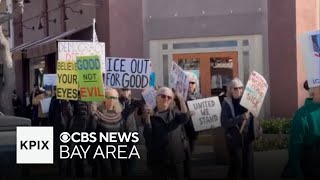 ICE protests pop up across the Bay Area in response to the shootings in Minnesota & Oregon