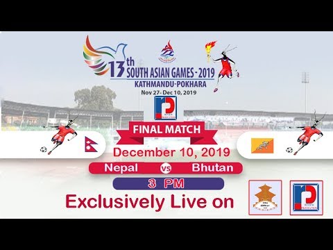 Видео: South Asian Games - 2019 | Live Football | Nepal vs Bhutan - Football Live | NEP VS BHU