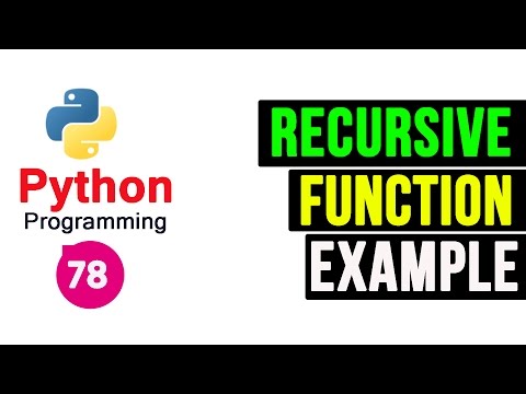 Python Programming Tutorial - Recursive Function