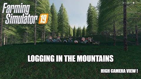 Logging In The Mountain on Fs 19 (Time Lapse)