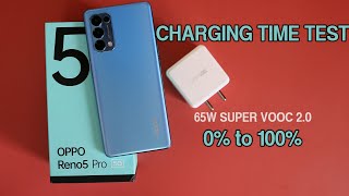 Oppo Reno 5 Pro Battery Charging Time Test 🔥 65W Super VOOC 2.0 How long it takes for 0% to 100% ? 🔥