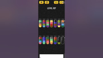 Water Sort Puzzle Level 107 WalkThrough Solution Gameplay | Fazie Gamer