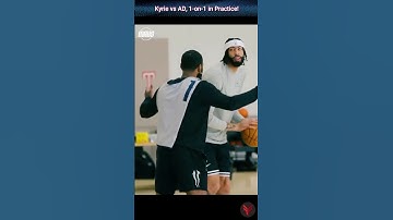 Kyrie vs. AD 1v1 in Practice! Trash Talk & Skills on Display! 🏀😤