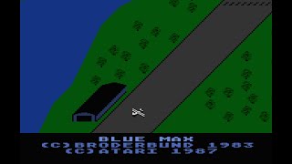Atari 8-Bit Game Play, Blue Max