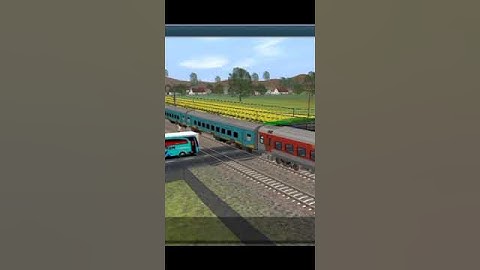 LHB Humsafar Coach and LHB Rajdhani Coach MIX |Trainz Simulator | Bumpy Railroad #subscribe #shorts
