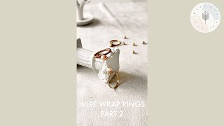 Wire Wrap Ring with pearl Part 2 | Make Easy DIY ring | Jewelry Making
