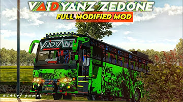 New VAIDYANZ ZEDONE V4 MOD For Bussid🤩New Zedone Mod Bussid | New Bus Mod #bussidmod