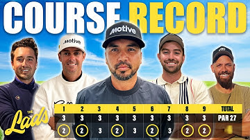 The Lads Set a Course Record