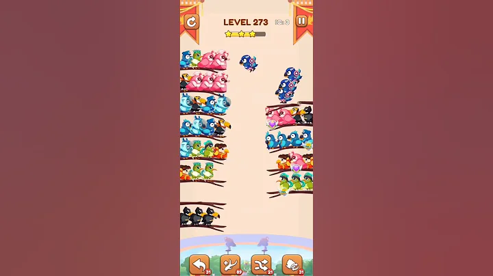 BIRD SORT 2 COLOR PUZZLE GAME🐦      LEVEL 272