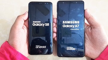 Samsung Galaxy S8 vs Samsung Galaxy A7 2018 Speed Test! (4k)