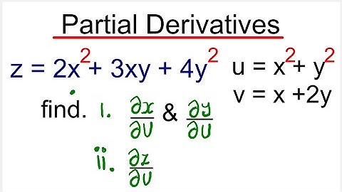 Partial Derivatives