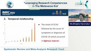Wirapha Vijaranakul [Oral Presentation/Systematic review and Meta analysis] - IMRC2022