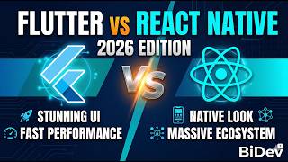 Flutter vs React Native 2026 #flutter #reactnative #reactjs