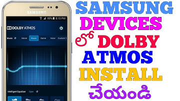 How to install dolby atmos in samsung devices in telugu.