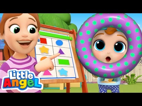 Learning Shapes At Home | Little Angel Kids Songs & Nursery Rhymes